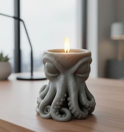Octopus Kraken Tea Light Holder 3d model