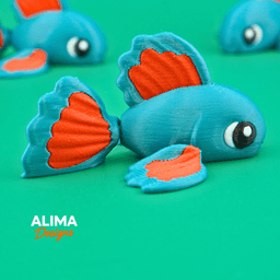 Siamese Fighting Fish / Betta Fish 3d model