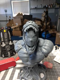 Venom Spidey Bust 3d model