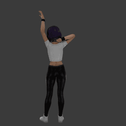 Pelo Sexy Girl Stretching v2 3d model