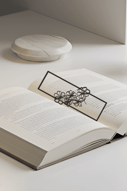 Flower Bookmark, Creativity Bookmark, Gift Idea 3d model