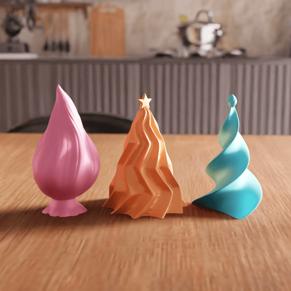 Abstract Christmas Tree Collection 3 3d model