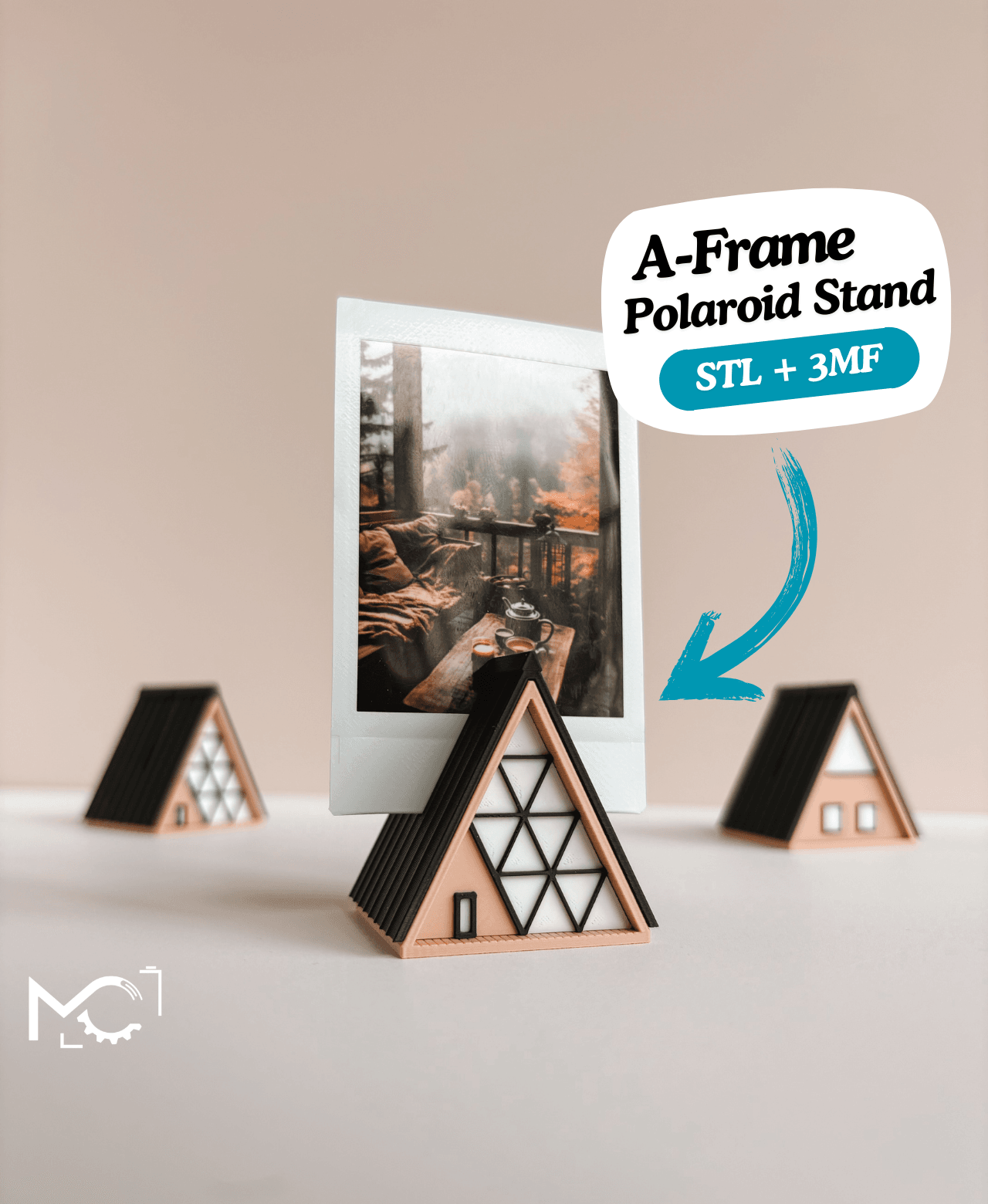 CabinPolaroidStand 3d model