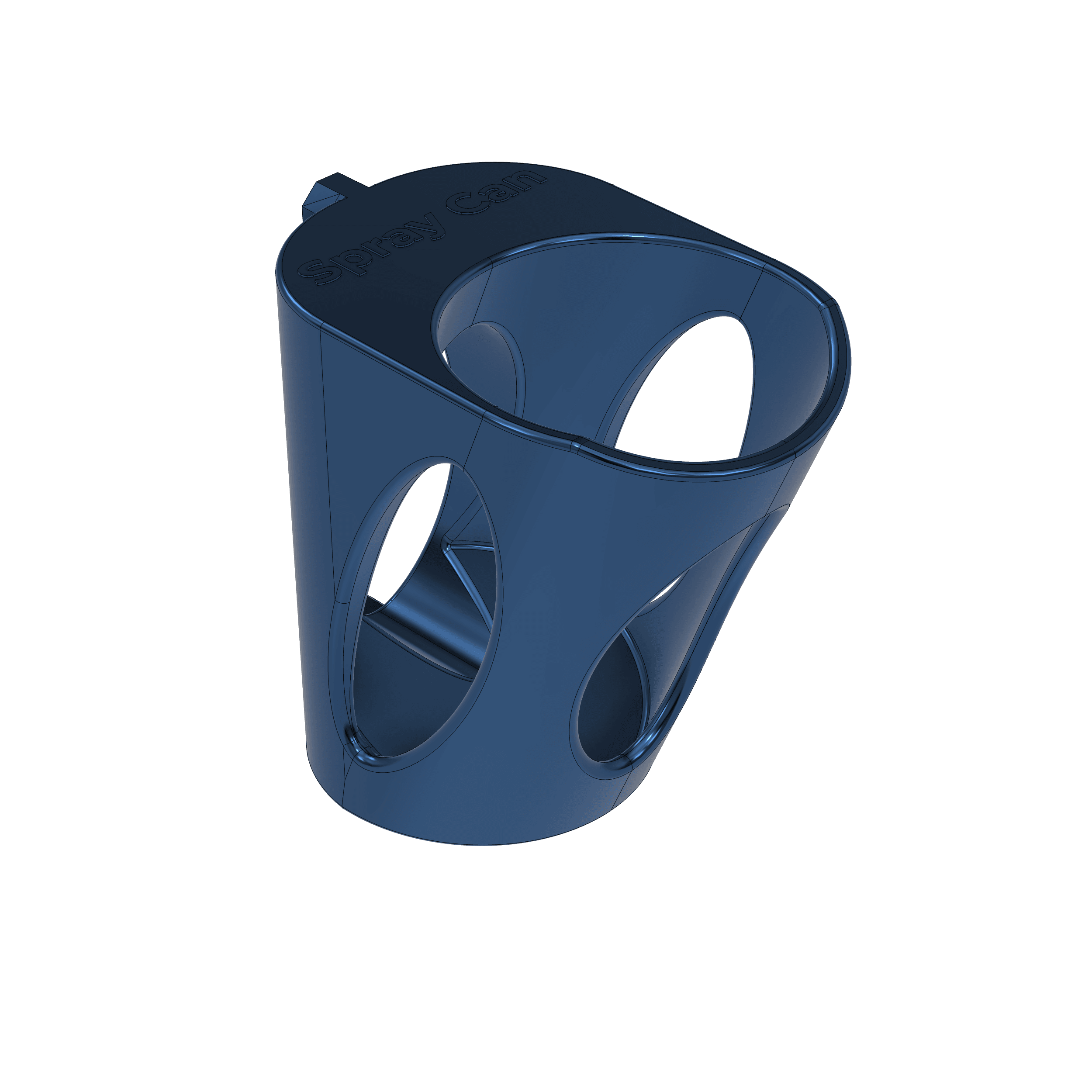 MultiBoard Angled Spray Can Holder 3d model