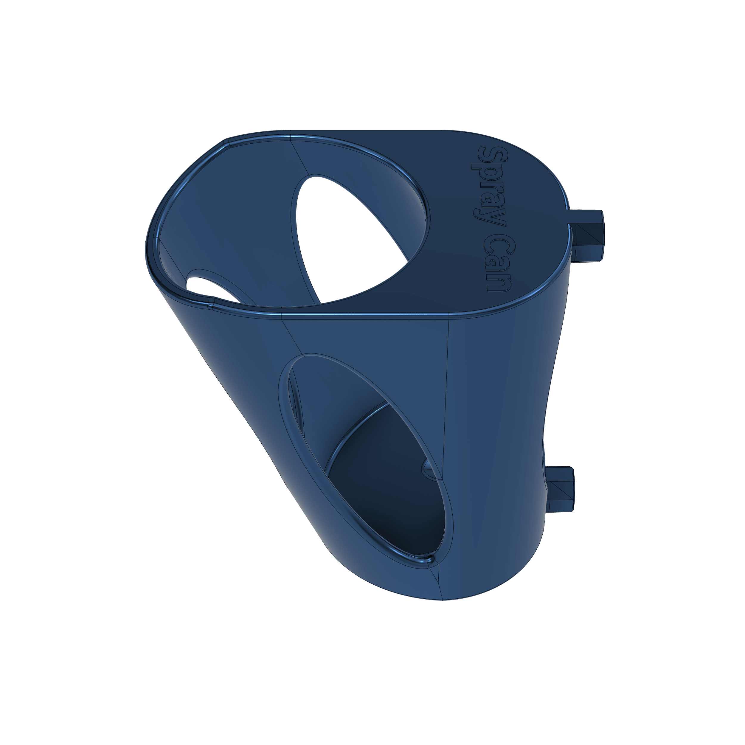 MultiBoard Angled Spray Can Holder 3d model