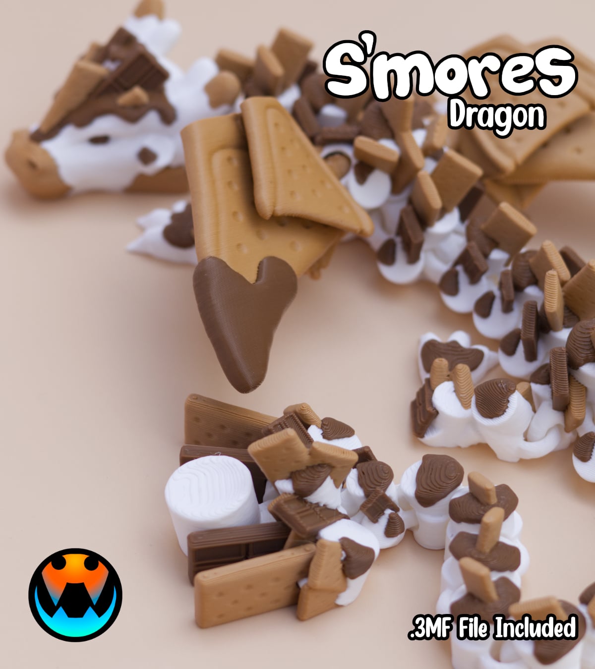 Smores Dragon 3d model