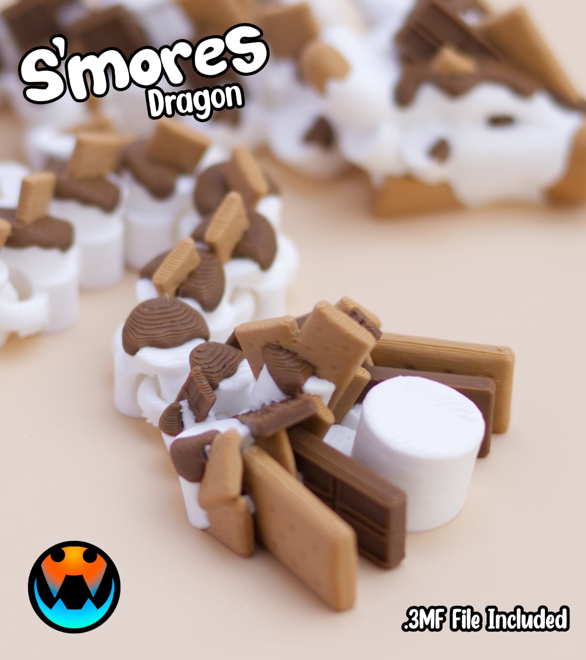 Smores Dragon 3d model
