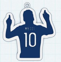 COMBO - LLAVEROS MESSI 3d model
