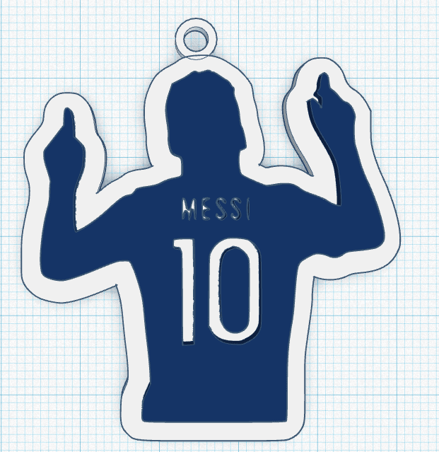 COMBO - LLAVEROS MESSI 3d model