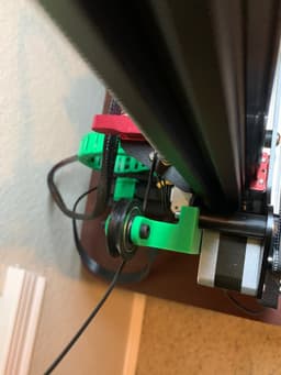 Ender 3 Filament Guide for 3DFused Linear Rails 3d model