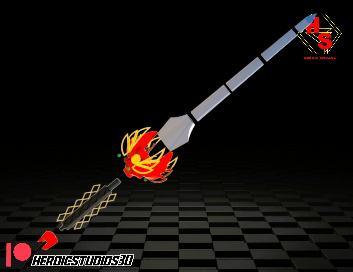 Extendable Power Sword 3d model