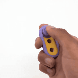 Magnetic Fidget Slider with Keychain, Concave Magnetic Fidget Toy, Quiet Enhanced Focus 3d model