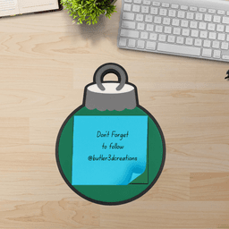 Christmas Ornament Post-It Holder 3d model