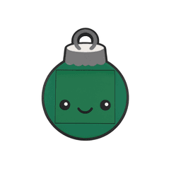 Christmas Ornament Post-It Holder 3d model
