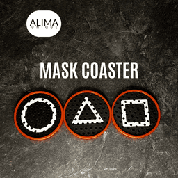 Mask Coaster 3d model