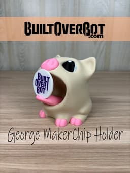 George the Pig MakerChip Holder 3d model