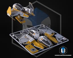 ETA-2 Jedi Starfighter Kit Card - 3D Print Files 3d model