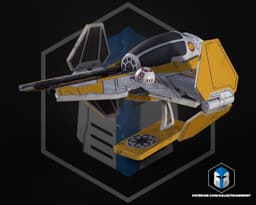 ETA-2 Jedi Starfighter Kit Card - 3D Print Files 3d model