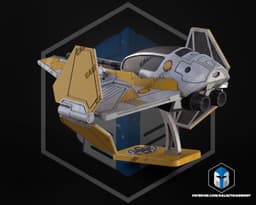 ETA-2 Jedi Starfighter Kit Card - 3D Print Files 3d model