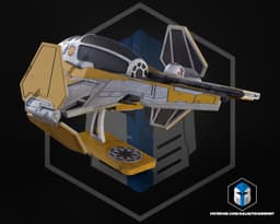 ETA-2 Jedi Starfighter Kit Card - 3D Print Files 3d model