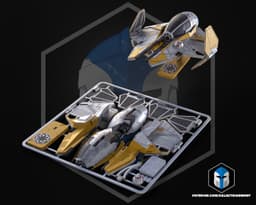ETA-2 Jedi Starfighter Kit Card - 3D Print Files 3d model