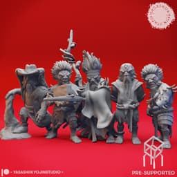 Band of Derro - Tabletop Miniatures (Pre-Supported) 3d model