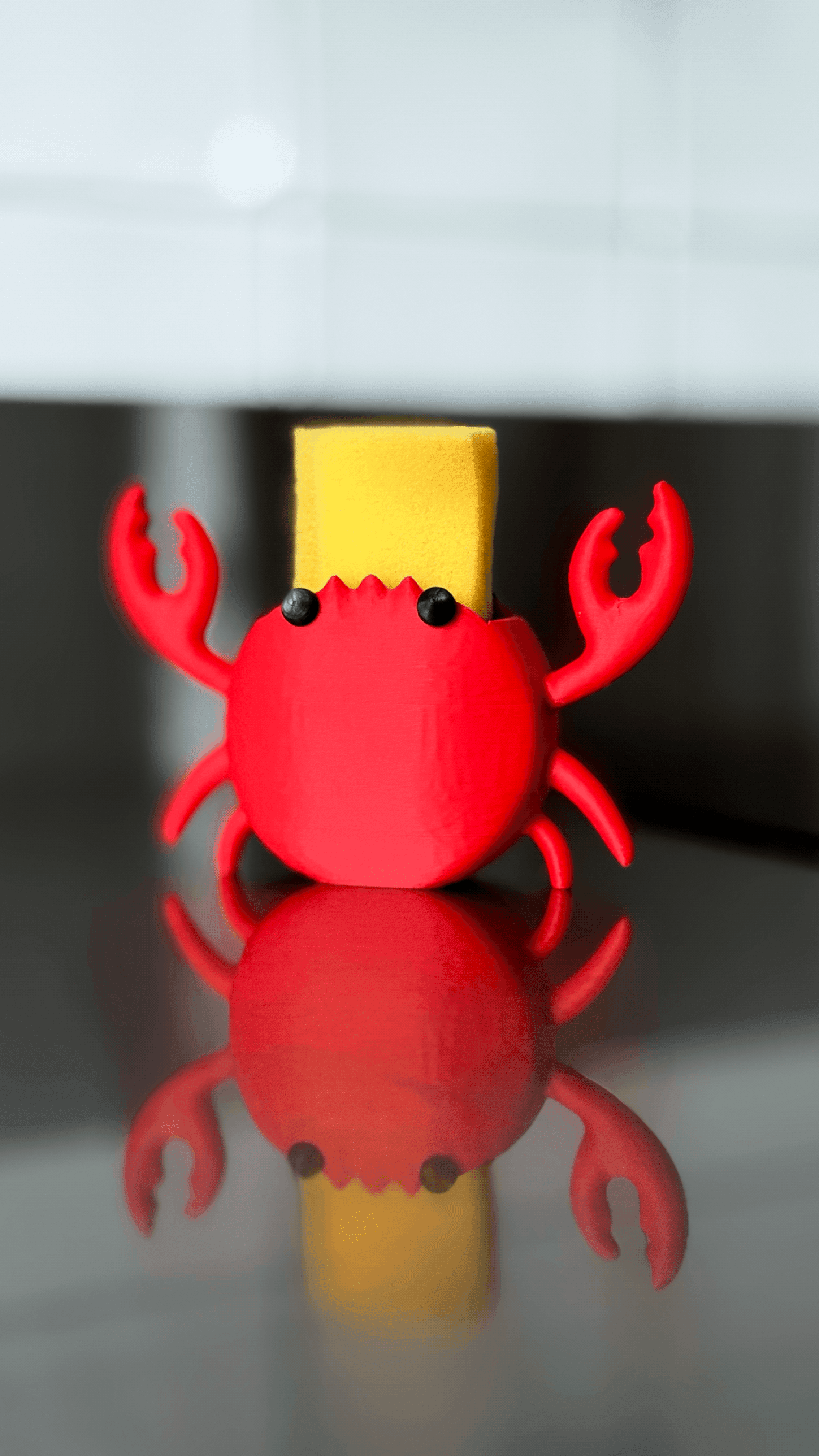 Crab Sponge Holder - Quirky Kitchen Organizer 3d model
