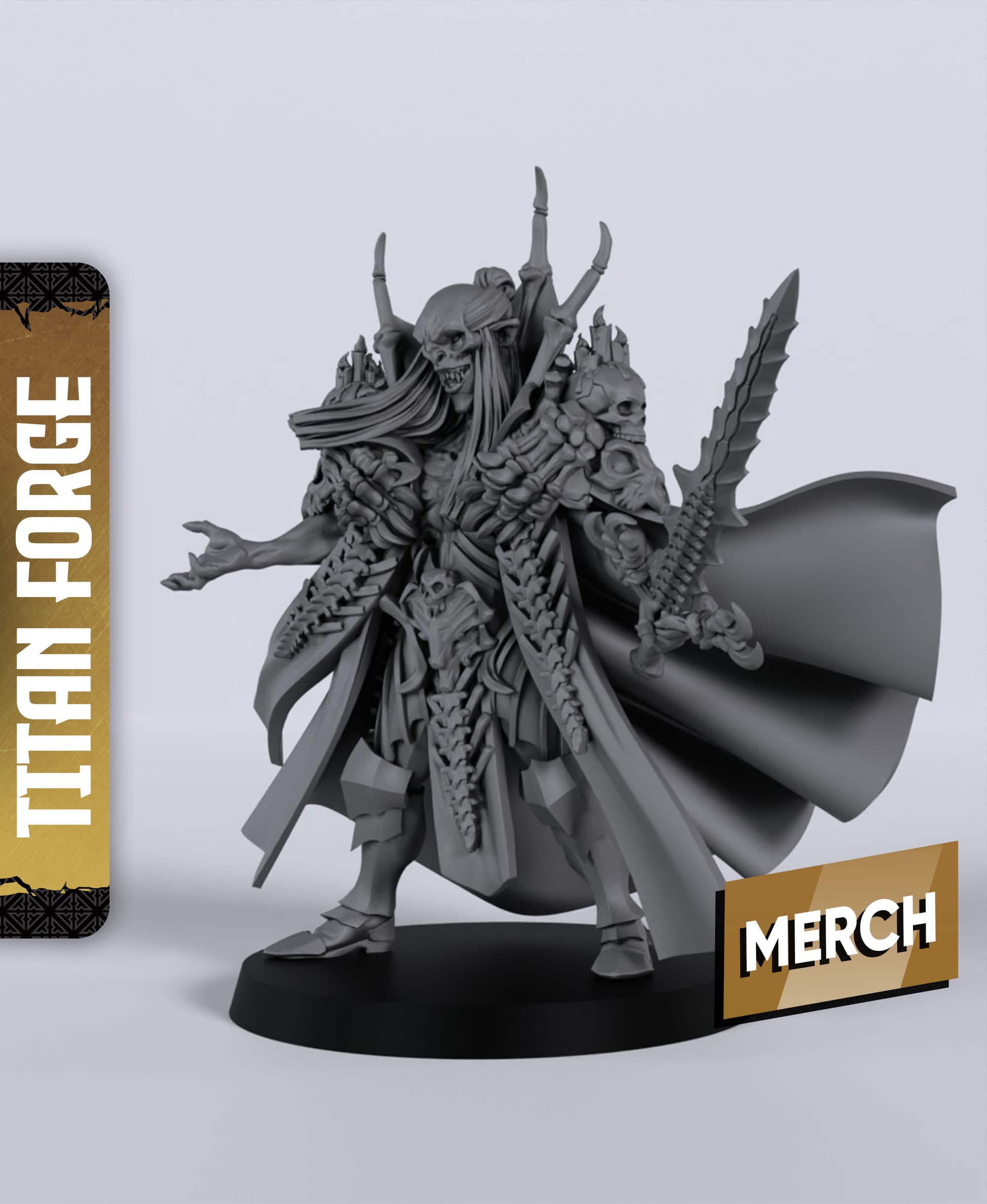 Vampire Regal Lord - With Free Dragon - 5e DnD Inspired for RPG and Wargamers 3d model
