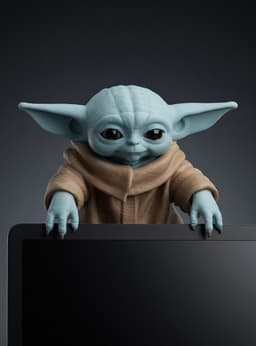 Grogu Monitor Pal 3d model