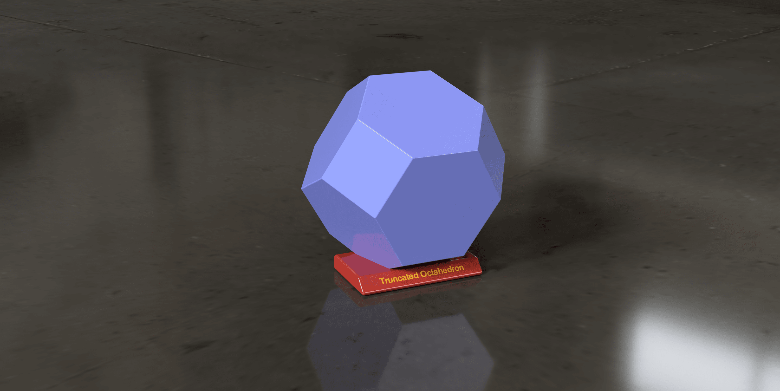Truncated Octahedron Solid 3d model