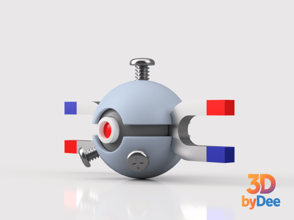 Magnemite Pokeball 3d model