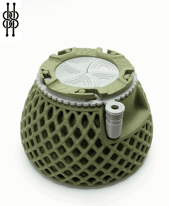 Mechanical Iris Container V2 - Decorative version 3d model
