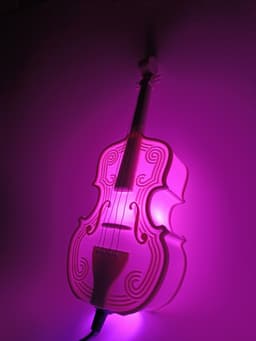 Violin Lamp 3d model