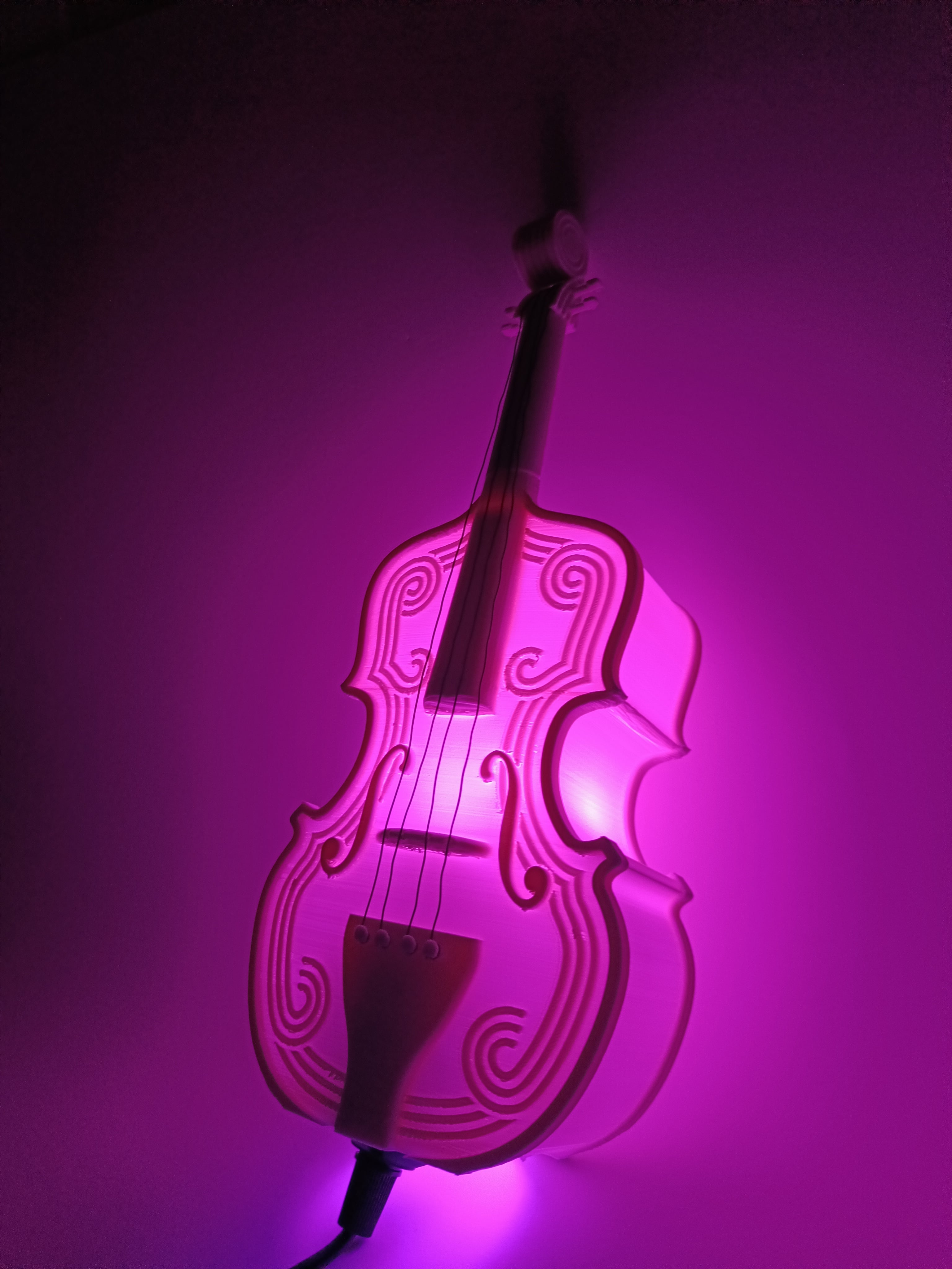Violin Lamp 3d model