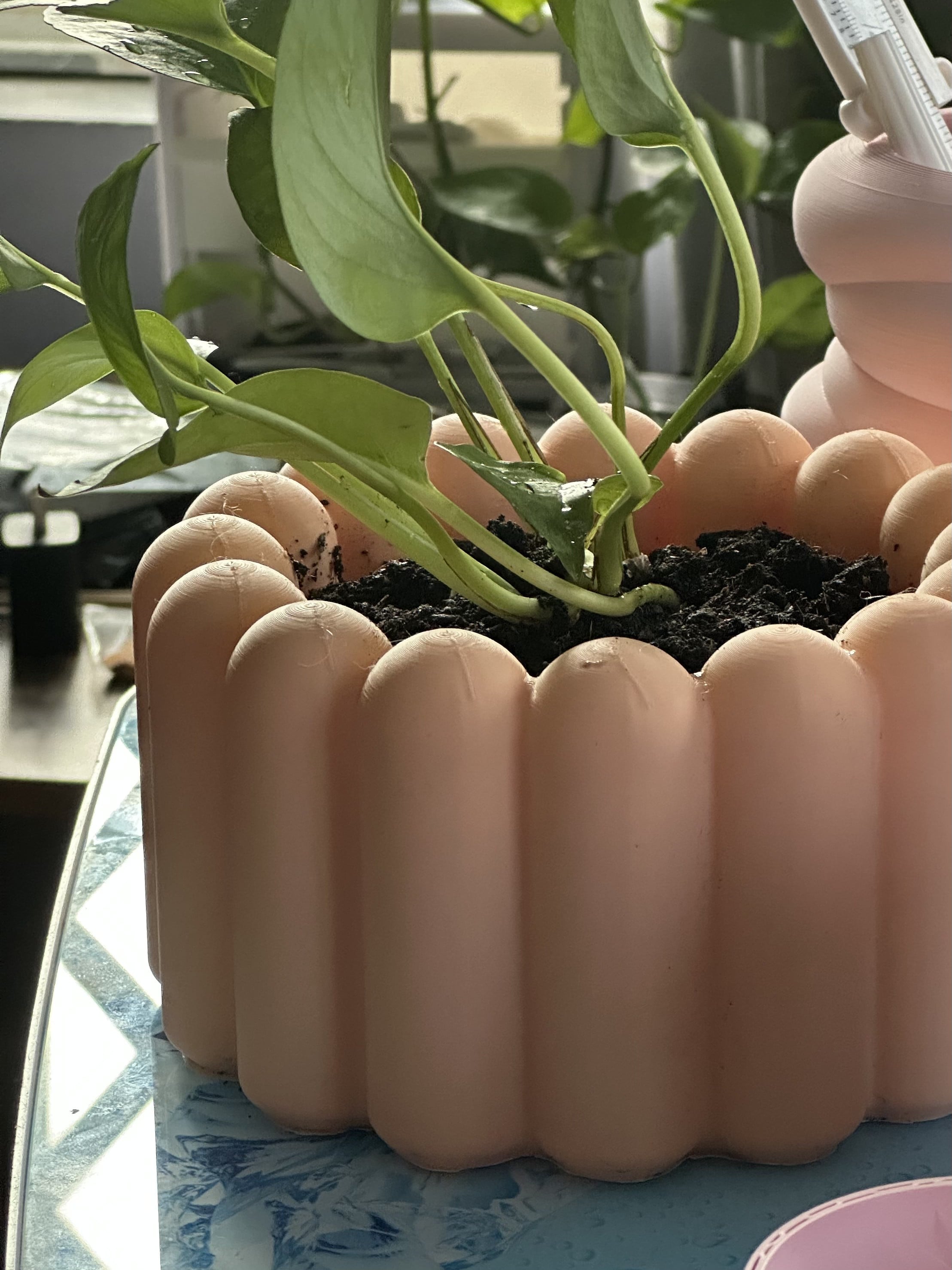 Ripple Planter (print in place) 3d model