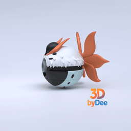 Volcarona Pokeball 3d model