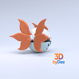 Volcarona Pokeball 3d model