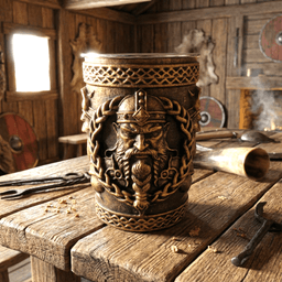 Viking Warrior Tumbler 3d model