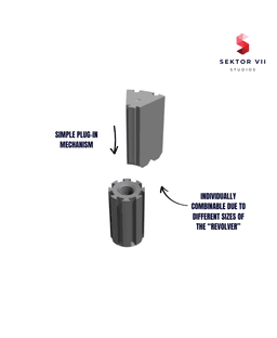 Magnet Organizer / Dispenser / Revolver (modular) 3d model