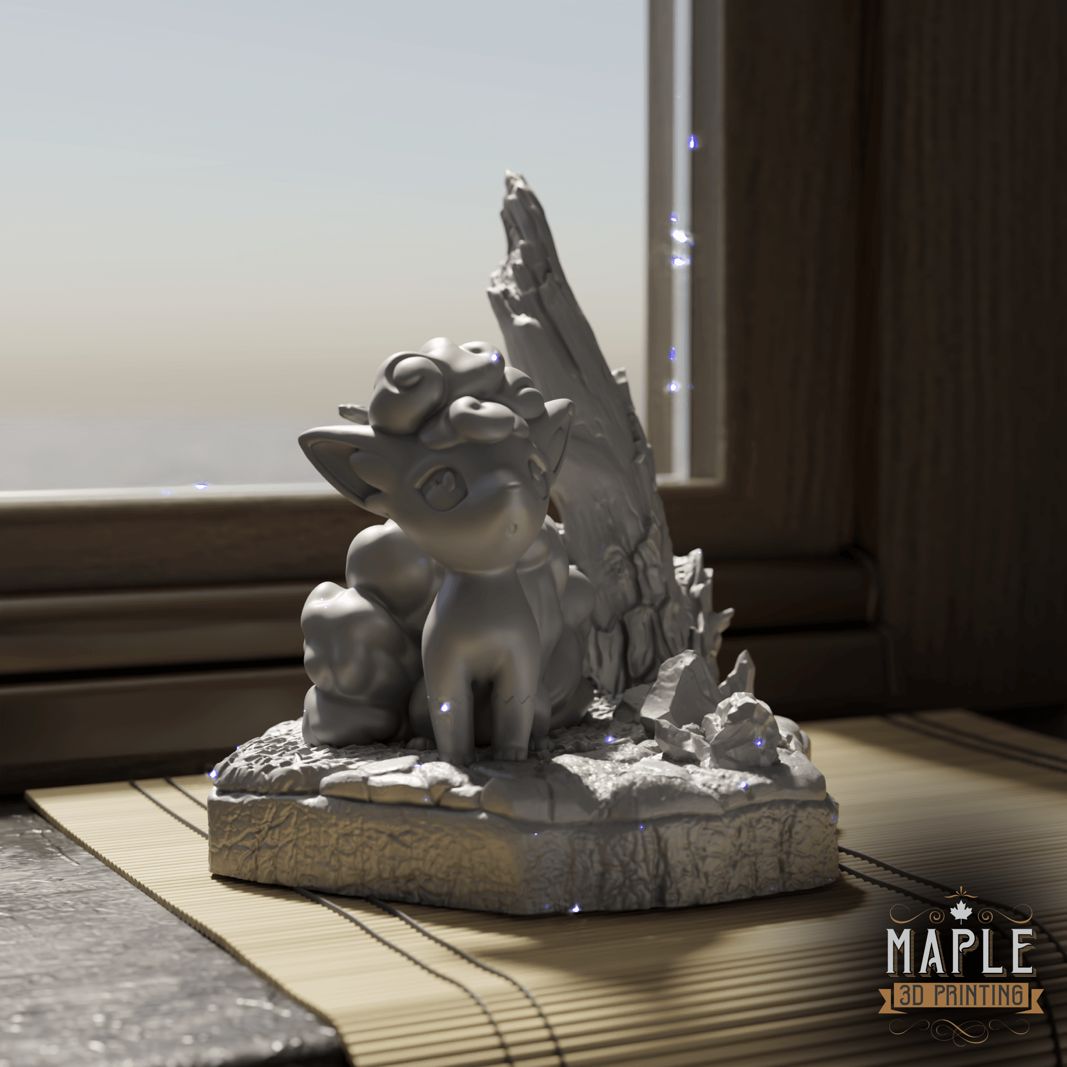 Alolan Vulpix Diorama - Pokemon 3d model