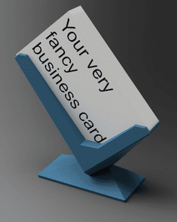 Angular Business Card Holder 3d model