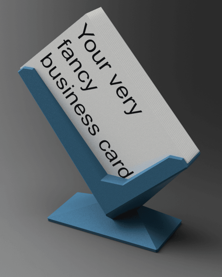 Angular Business Card Holder 3d model