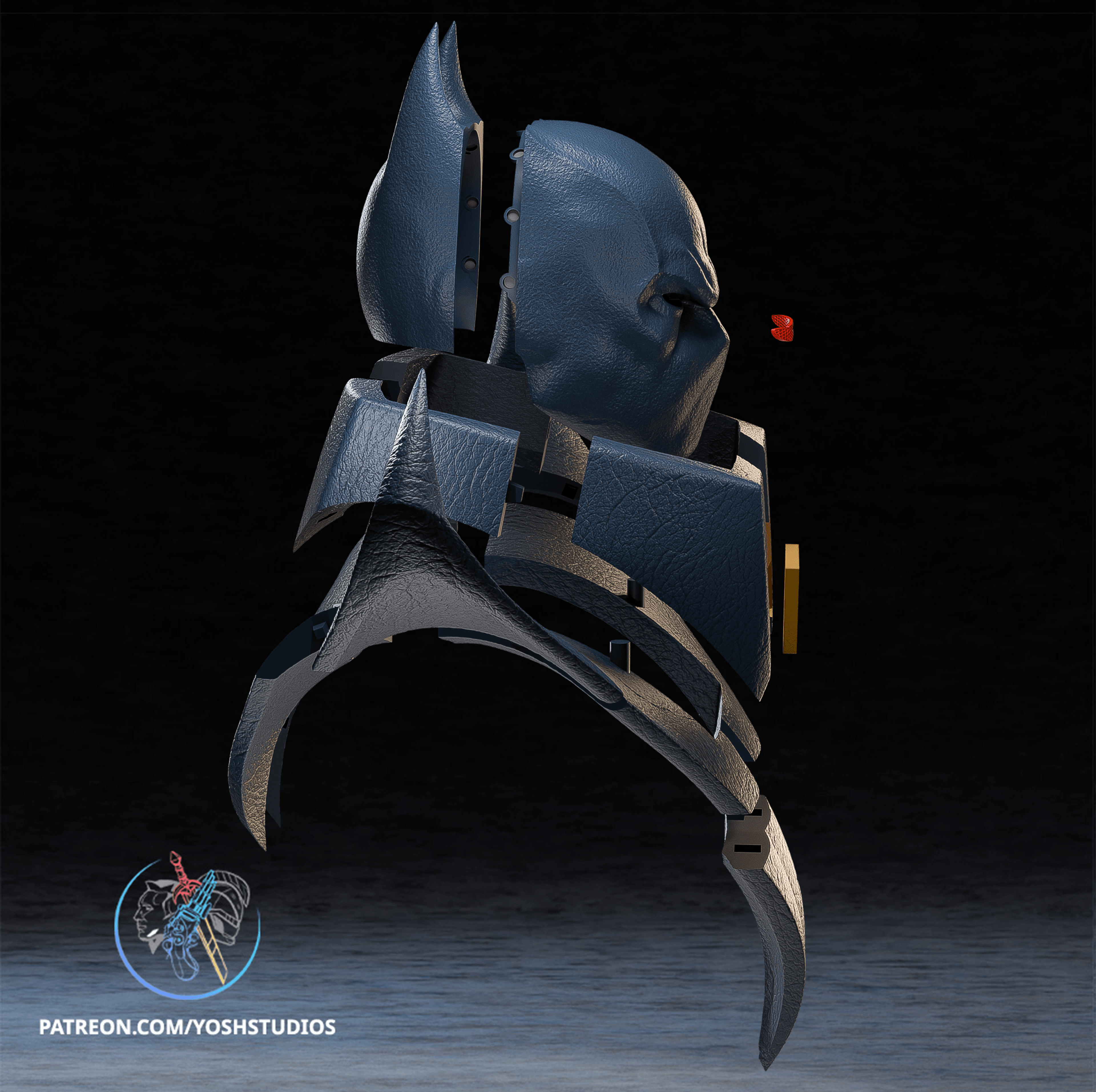 Detective Knightfall Mask 3D Printer STL File 3d model