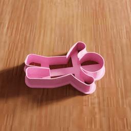 Gingerbread Man Cookie Cutter Stamp Utensil 3d model