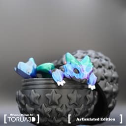 Articulated Dragon 034 With Egg Medium 3d model
