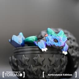 Articulated Dragon 034 With Egg Medium 3d model
