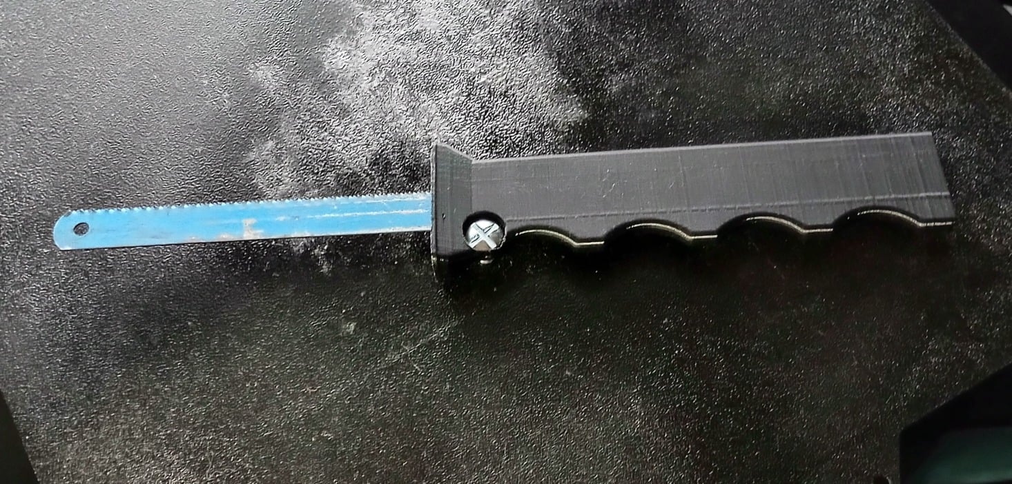 Hack saw blade handle 3d model