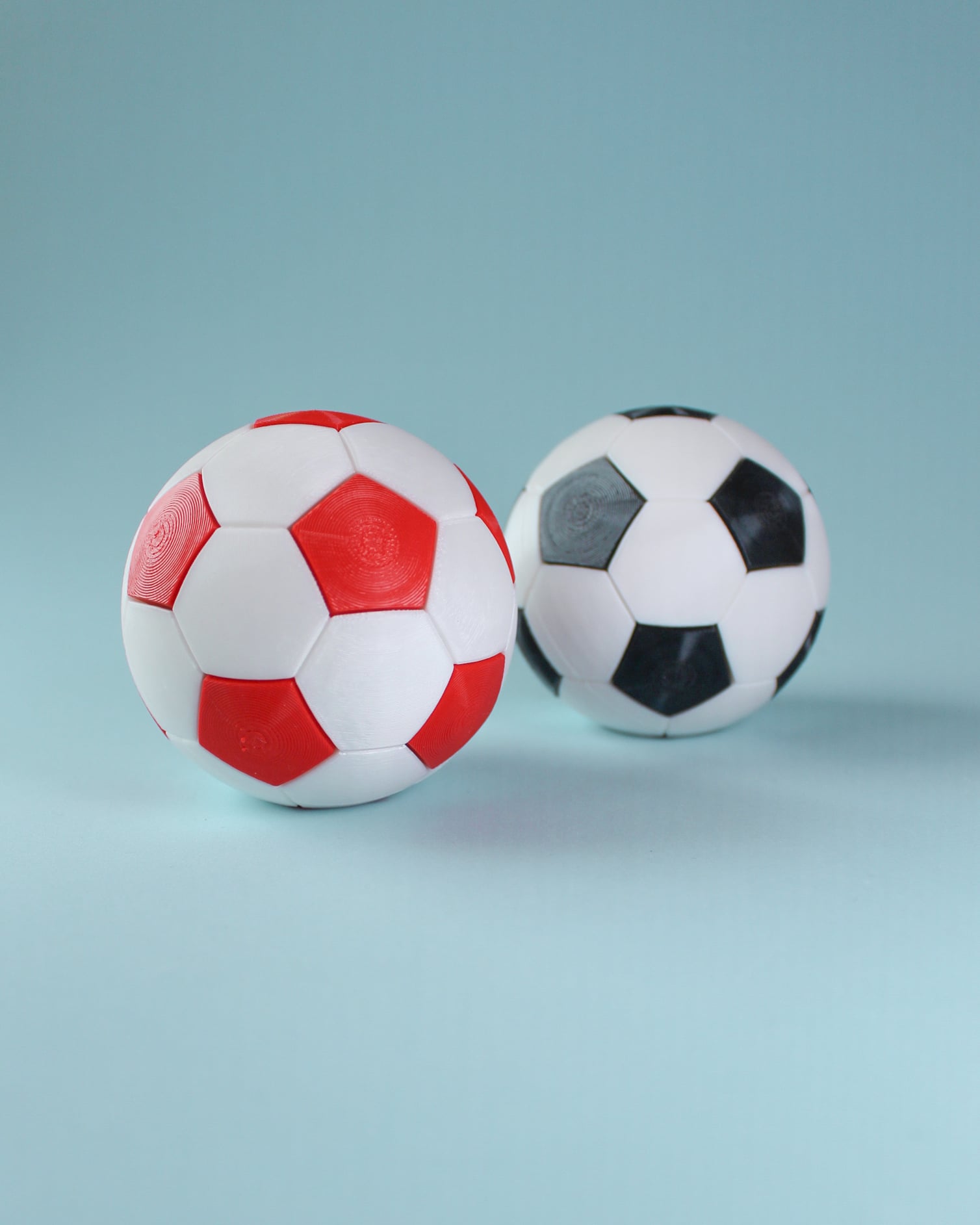 Soccer Ball Fidget Clicker Keychain 3d model