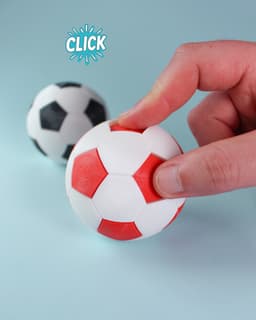 Soccer Ball Fidget Clicker Keychain 3d model