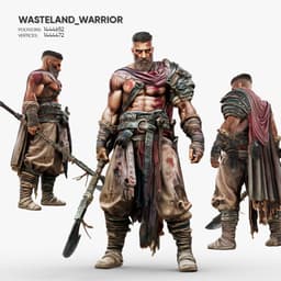 Wasteland Warrior 3d model